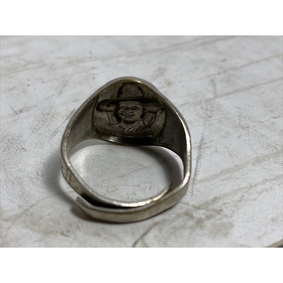 1950's - Hop-A-long Cassidy Silver Color Ring Metal  Vtg. - Picture 4 of 6